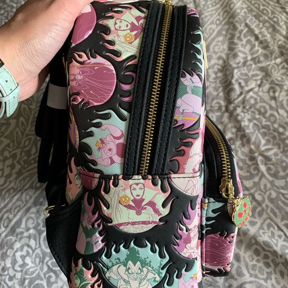 Disney Villains AOP Mini Loungefly Backpack - Picture 4 of 6